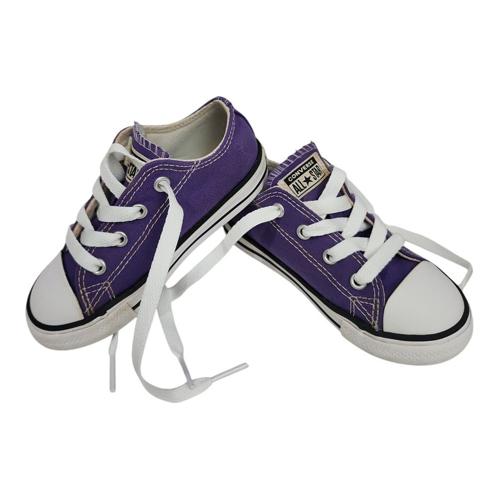 Converse Kids Purple Low Top Sneakers
